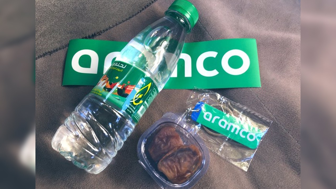 Aramco clarifies free water bottles distributed in Ramadan were not Zam Zam
