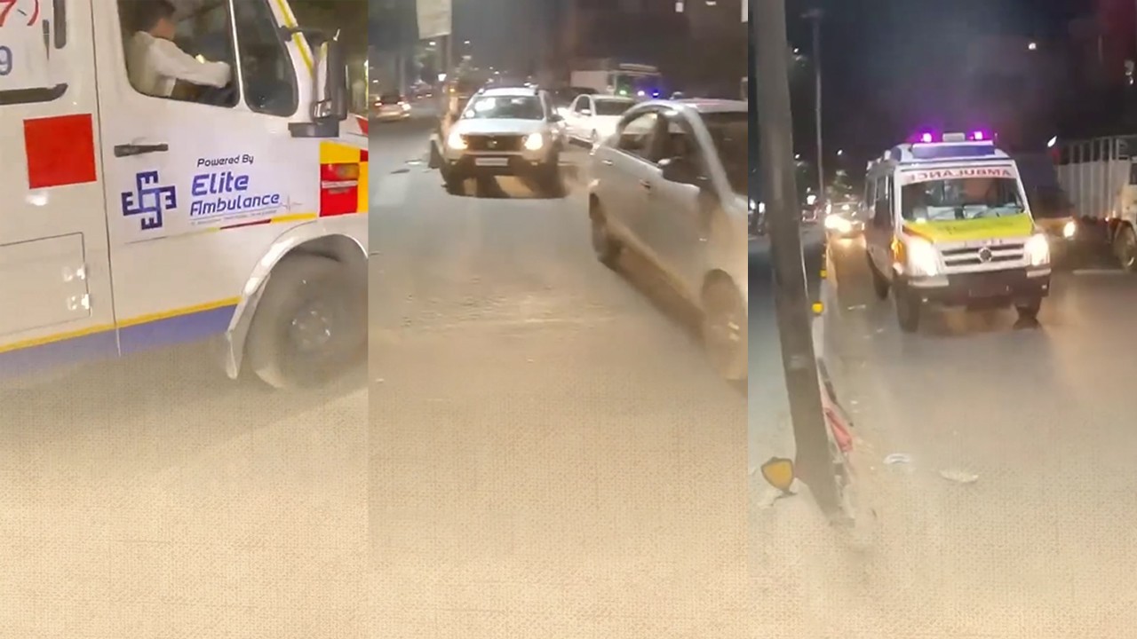 YouTuber wins hearts by clearing path for ambulance in Bangalore