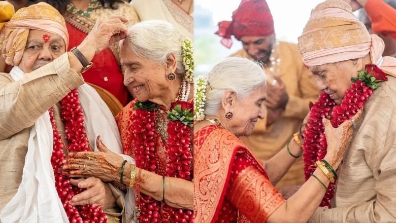 Elderly couple in India officially celebrates marriage 64 years after eloping