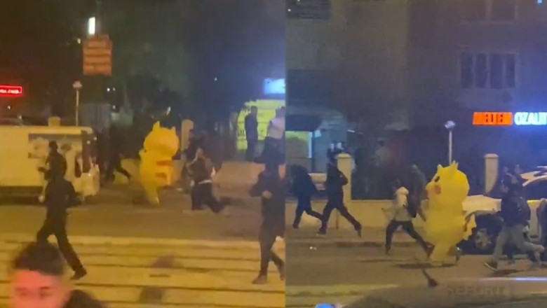 Protester in Pikachu costume at anti-Erdogan rally in Turkey goes viral