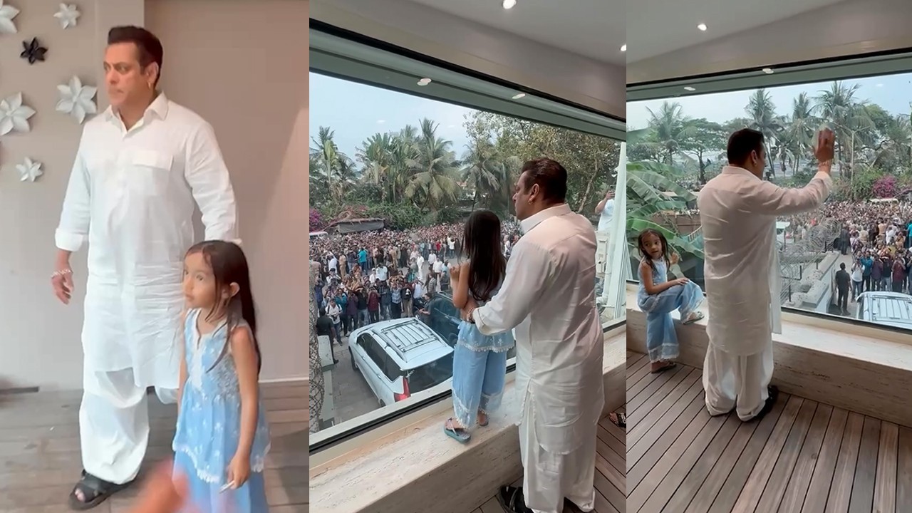 Salman Khan greets fans on Eidul Fitr behind bulletproof glass amid security threats