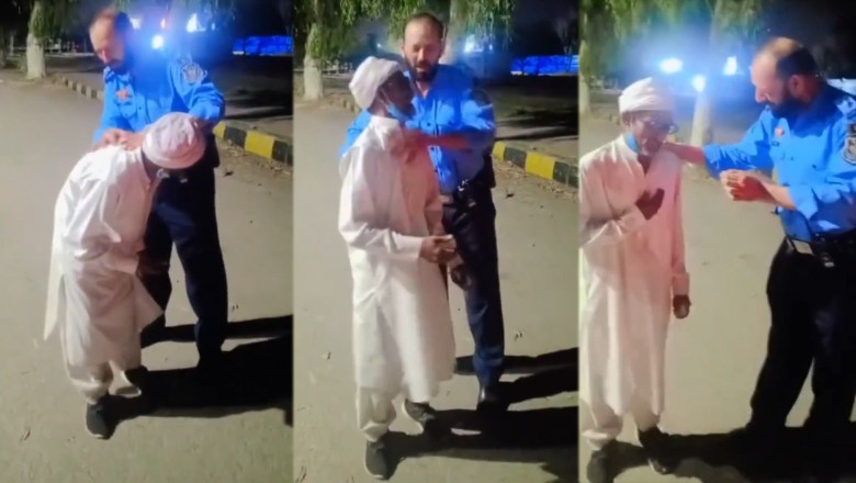 Islamabad police officer's 'healing' stunt on elderly man goes viral