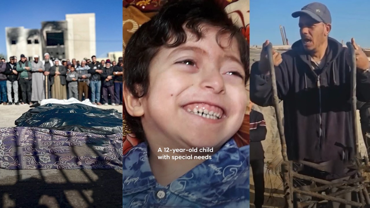 Paralysed boy burned to death in his wheelchair in Israeli airstrike on Gaza camp