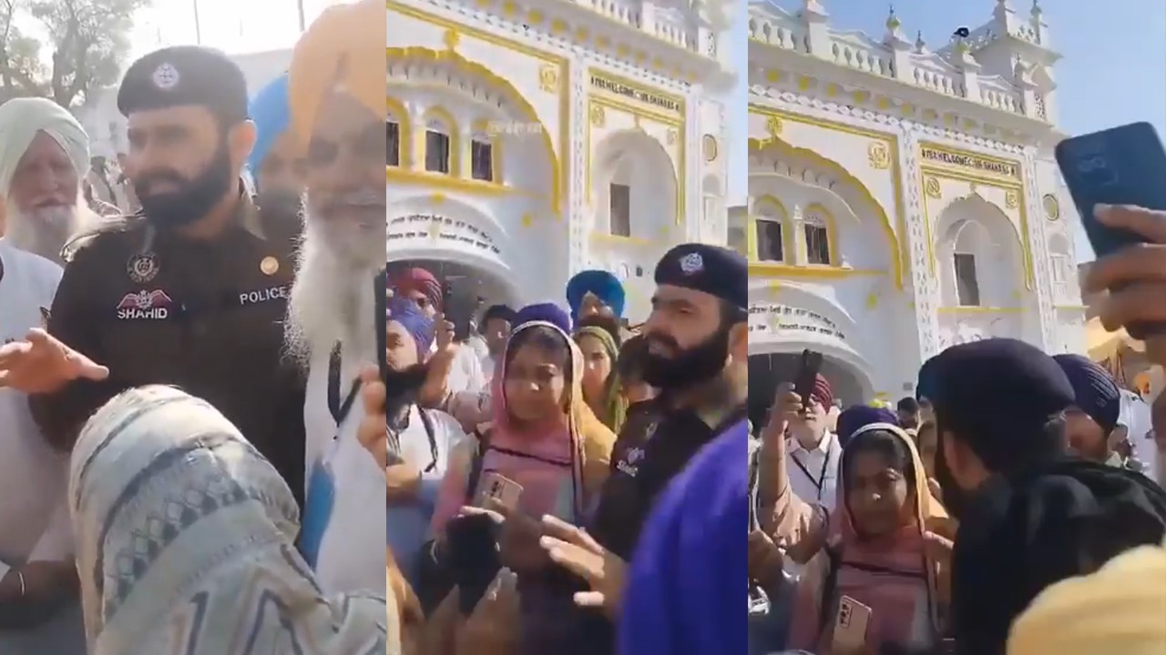 Punjab Police Constable wins hearts for emotional exchange with Sikh pilgrims in Nankana Sahib