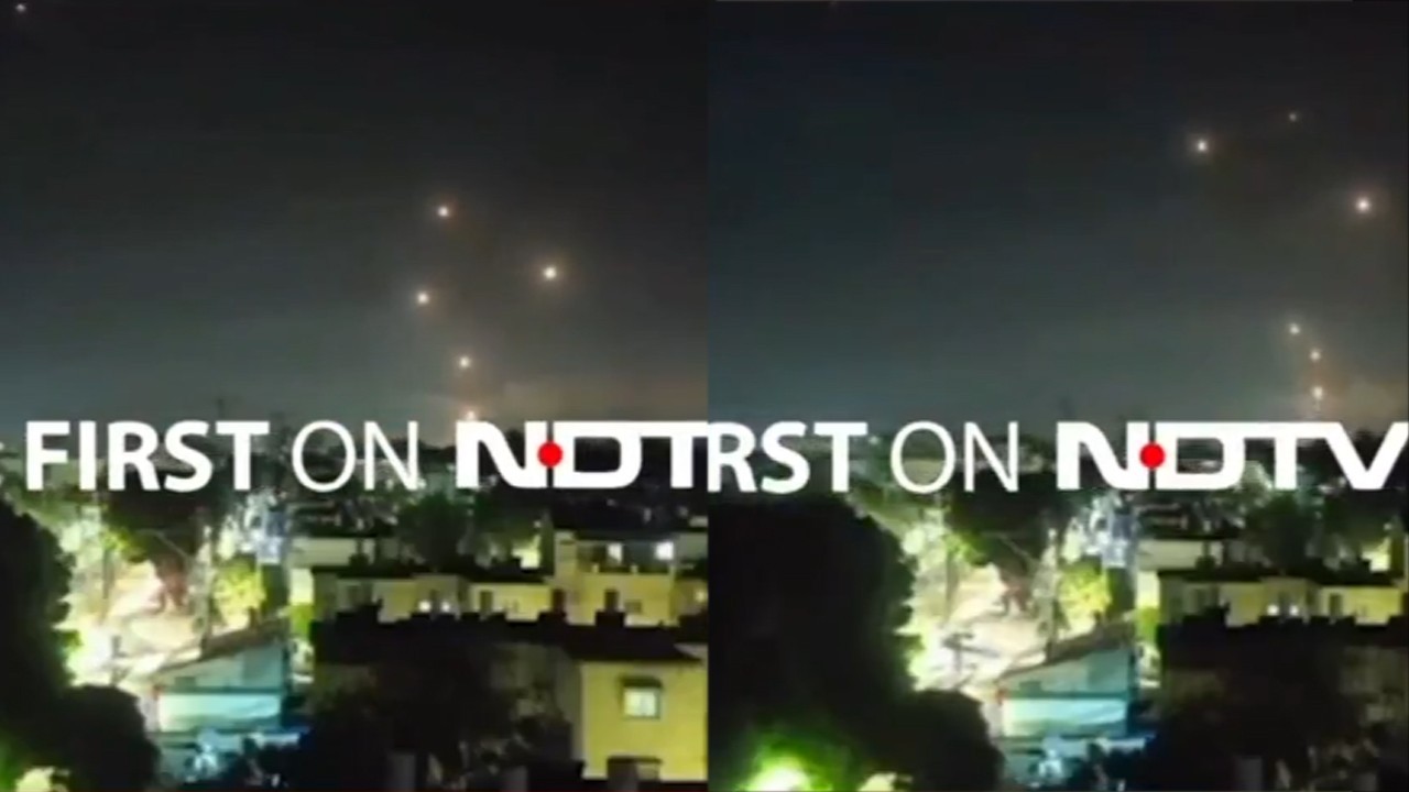 NDTV broadcasts Isrel's Iron Dome footage as Indian defense system