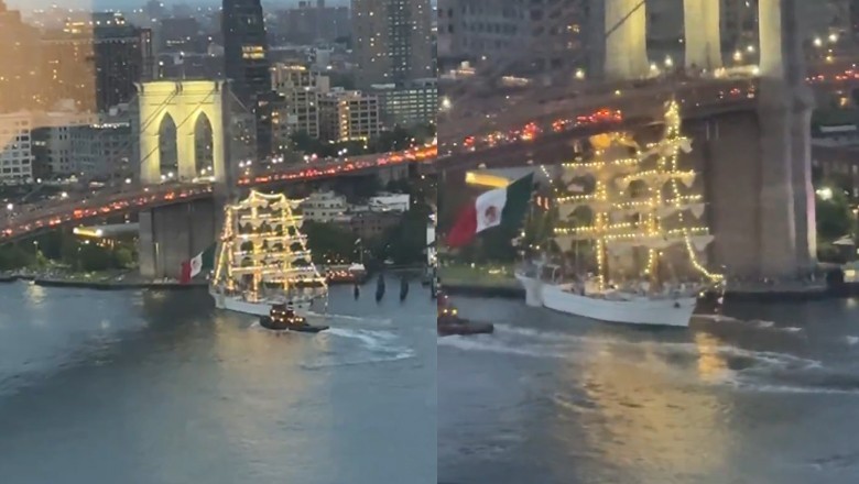 22 injured as Mexican ship collides with Brooklyn Bridge