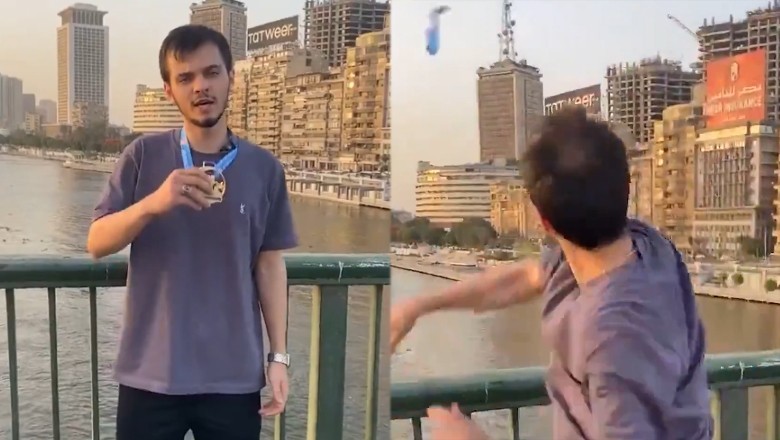 Turkish athlete throws gold medal into Nile in protest over Gaza genocide