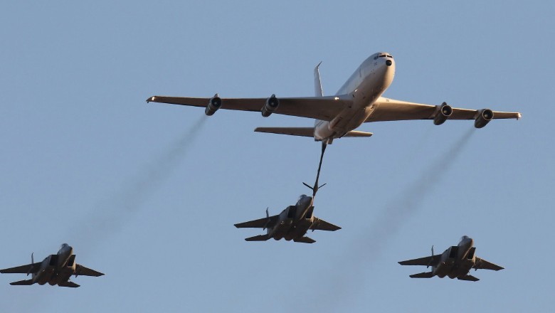 Video: Israeli jet refuels mid-air over Syria after Iran strike