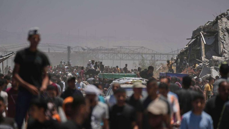 Israeli army opens fire on crowd waiting for aid in southern Gaza, killing 45 Palestinians