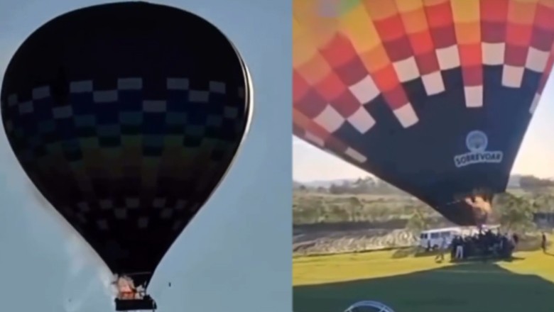 Eight killed as hot air balloon catches fire and falls in Brazil