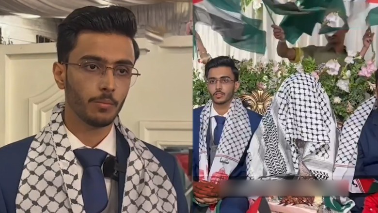 Karachi couple skips fanfare at Valima ceremony in solidarity with Palestine
