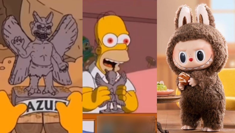 Fans compare Labubu with demonic statue of the Simpsons' Pazuzu