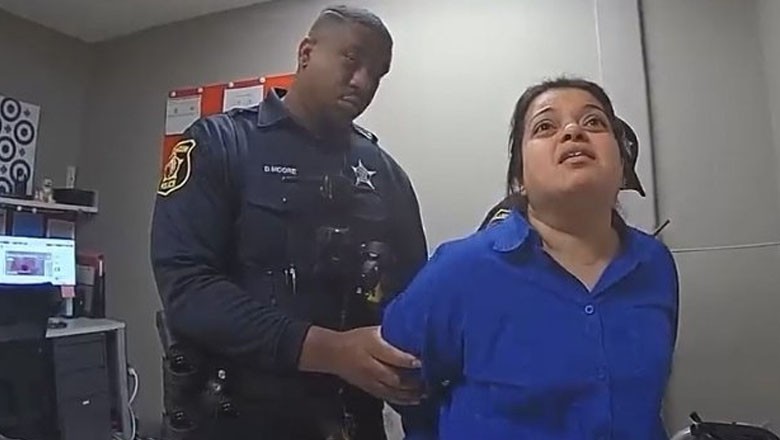 Viral video shows Indian woman apologising to police after shoplifting in US
