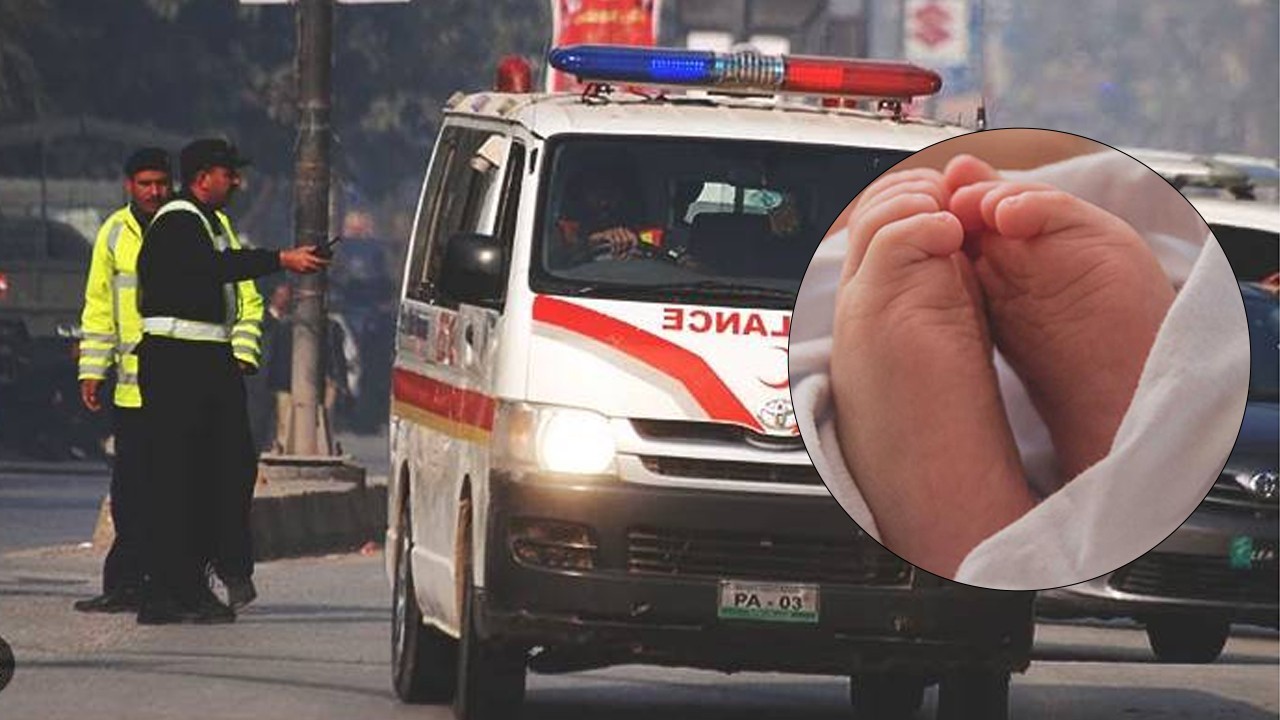 Woman gives birth in Rescue 1122 Ambulance en route to hospital in Shikarpur