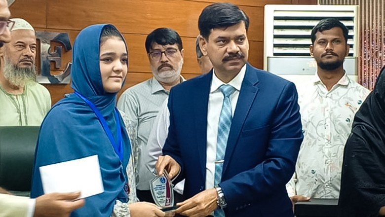 Daughter of bank security guard secures third position in matric TSC exams