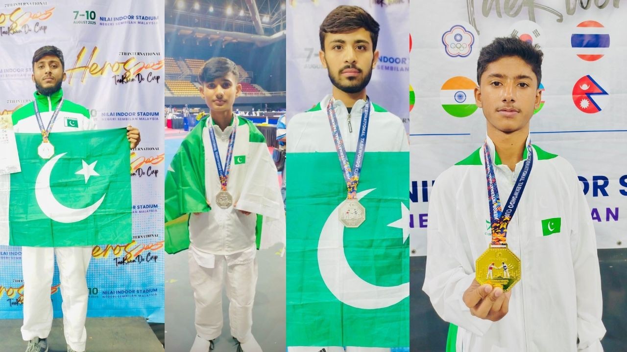 Pakistani athletes shine at Taekwondo championship in Malaysia