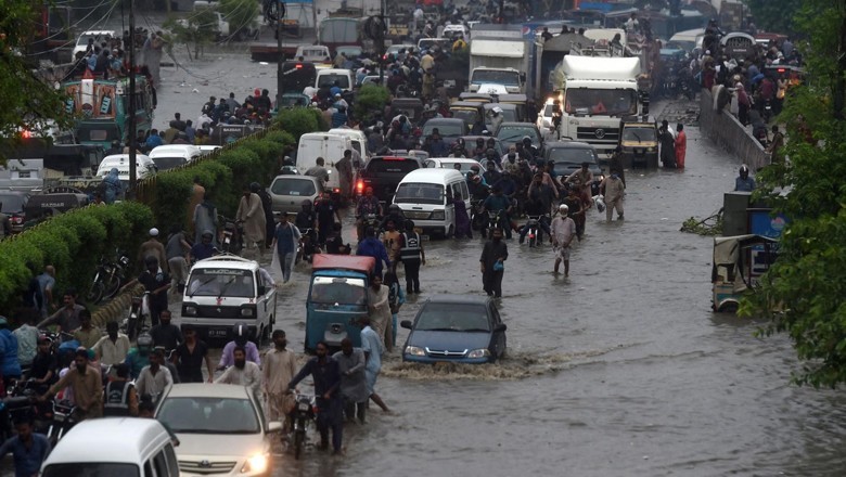 Karachi streets flooded after downpours as city braces for more rain