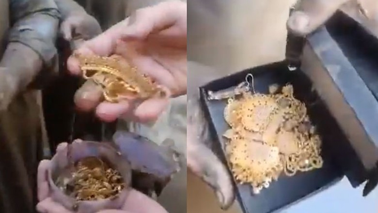 Madressah students hand over gold jewellery found during relief efforts in flood-hit Swat
