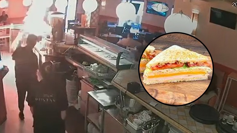 Man sets café on fire after being denied mayonnaise for sandwich