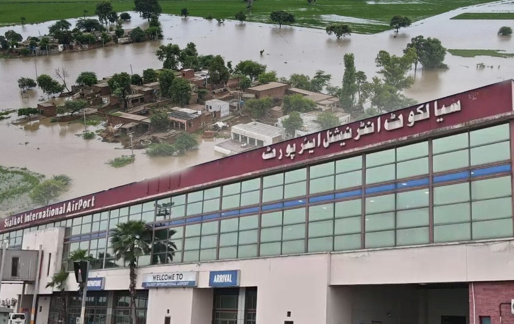 Flights suspended at Sialkot Airport as floodwater enters premises