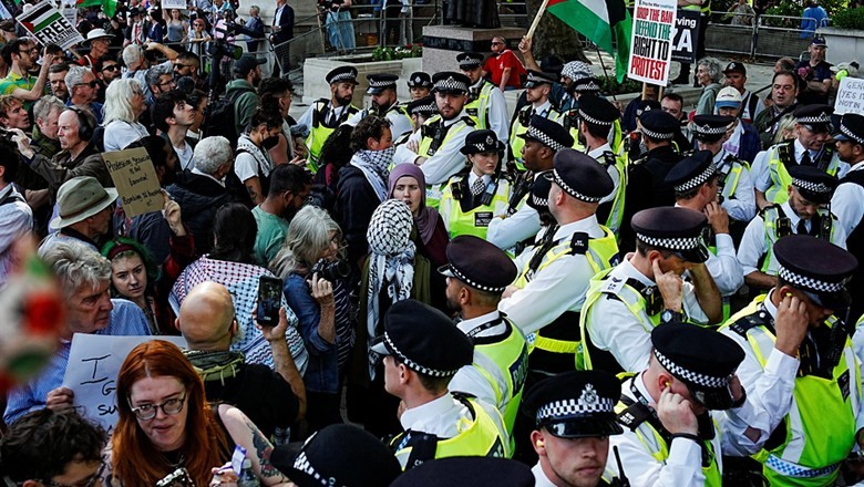 UK police arrest around 425 at latest protest for banned Palestine Action