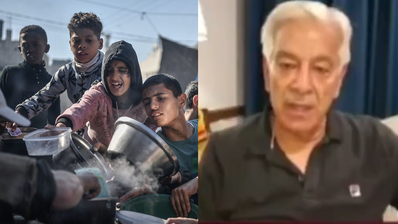 Khawaja Asif breaks down while speaking on Gaza during live show