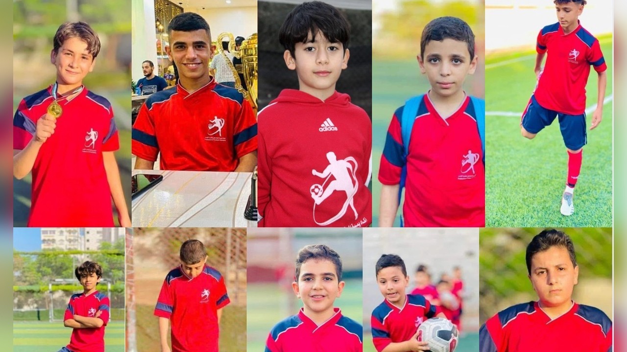 Israeli attacks kill 10 young footballers from Gaza academy