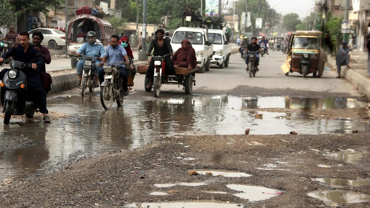 Mayor Murtaza Wahab says rain-damaged roads being repaired in Karachi