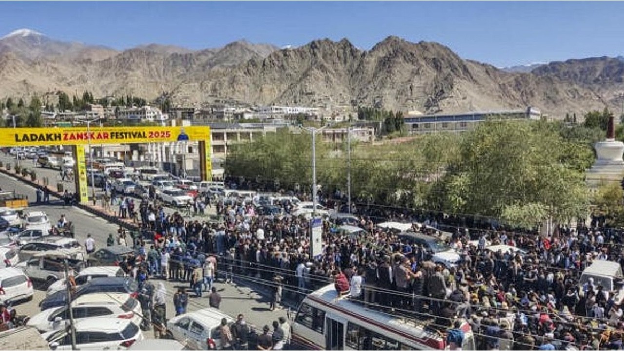 Ladakh sees massive Gen Z protests against Modi govt, clashes leave hundreds injured