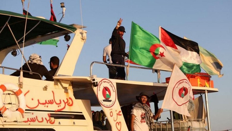 Flotilla activists say they are ready for a possible Israeli interception