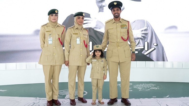 Dubai police fulfil dream of three-year-old girl to become officer