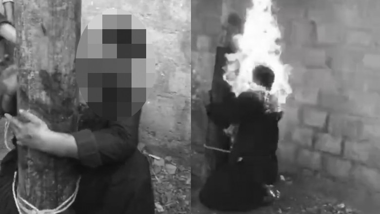 Mob burns suspect Alive after resident killed during robbery attempt